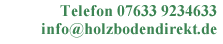 Kontakt um Ihren Holzboden direkt zu beziehen